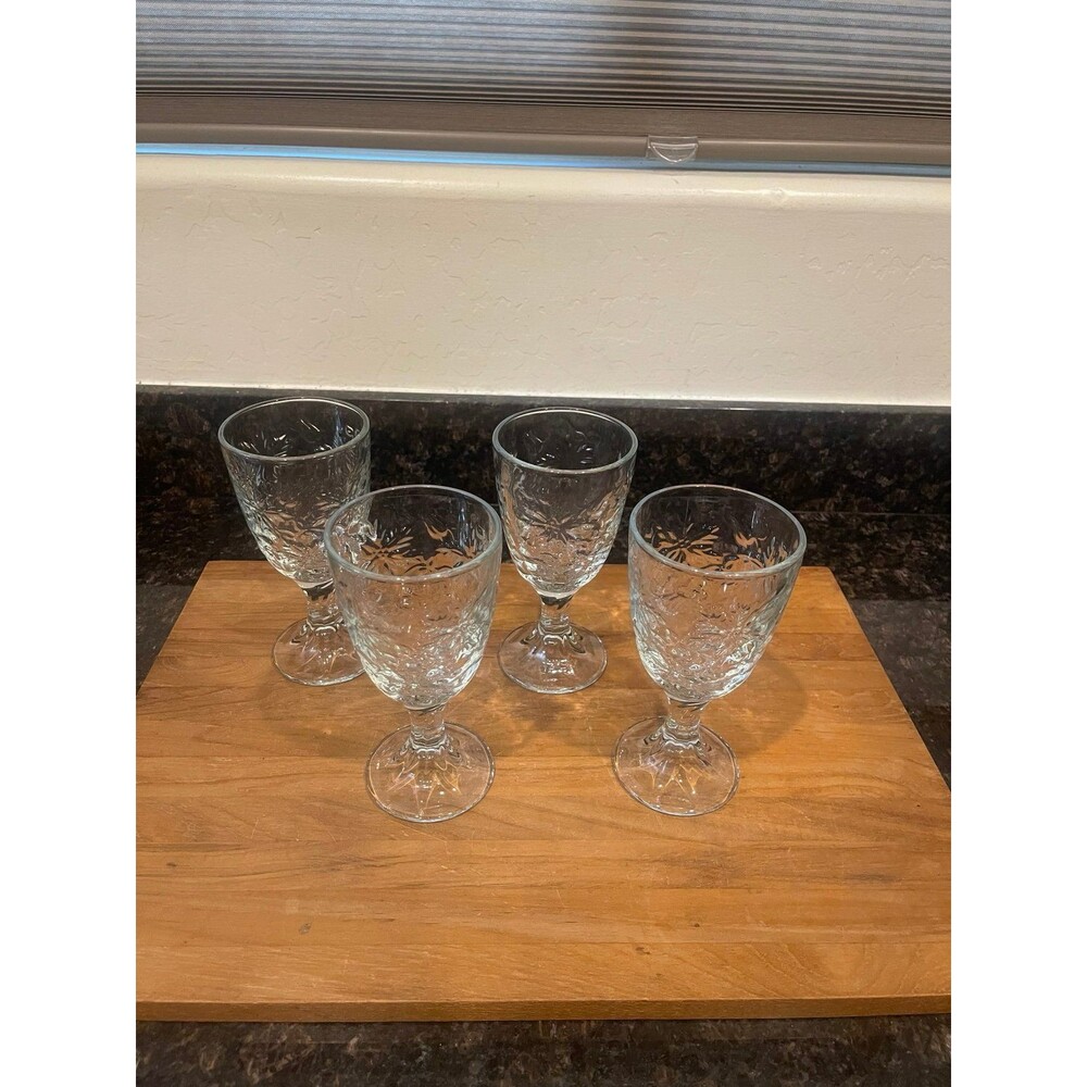 4 Princess House Fantasia Stemmed Goblet Ice
